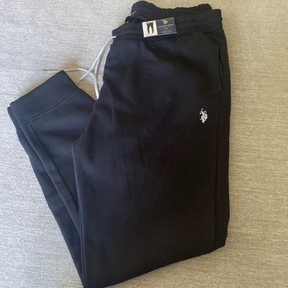 U.S. Polo Assn black jogger/Sweatpants Size XXL. NWT - Picture 1 of 10